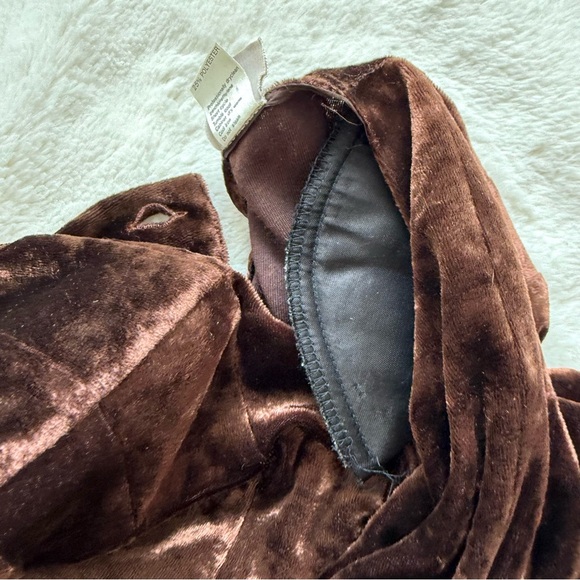 Krizia vintage women velour dress with natural mink fur size 42 IT or 6 US - Picture 11 of 13